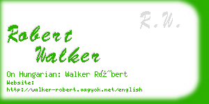 robert walker business card